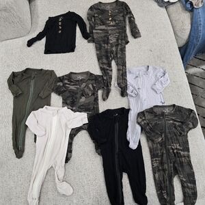 Camouflage and Solid Footie Onesies Hoodie Bodysuit Little Bipsy Hurley